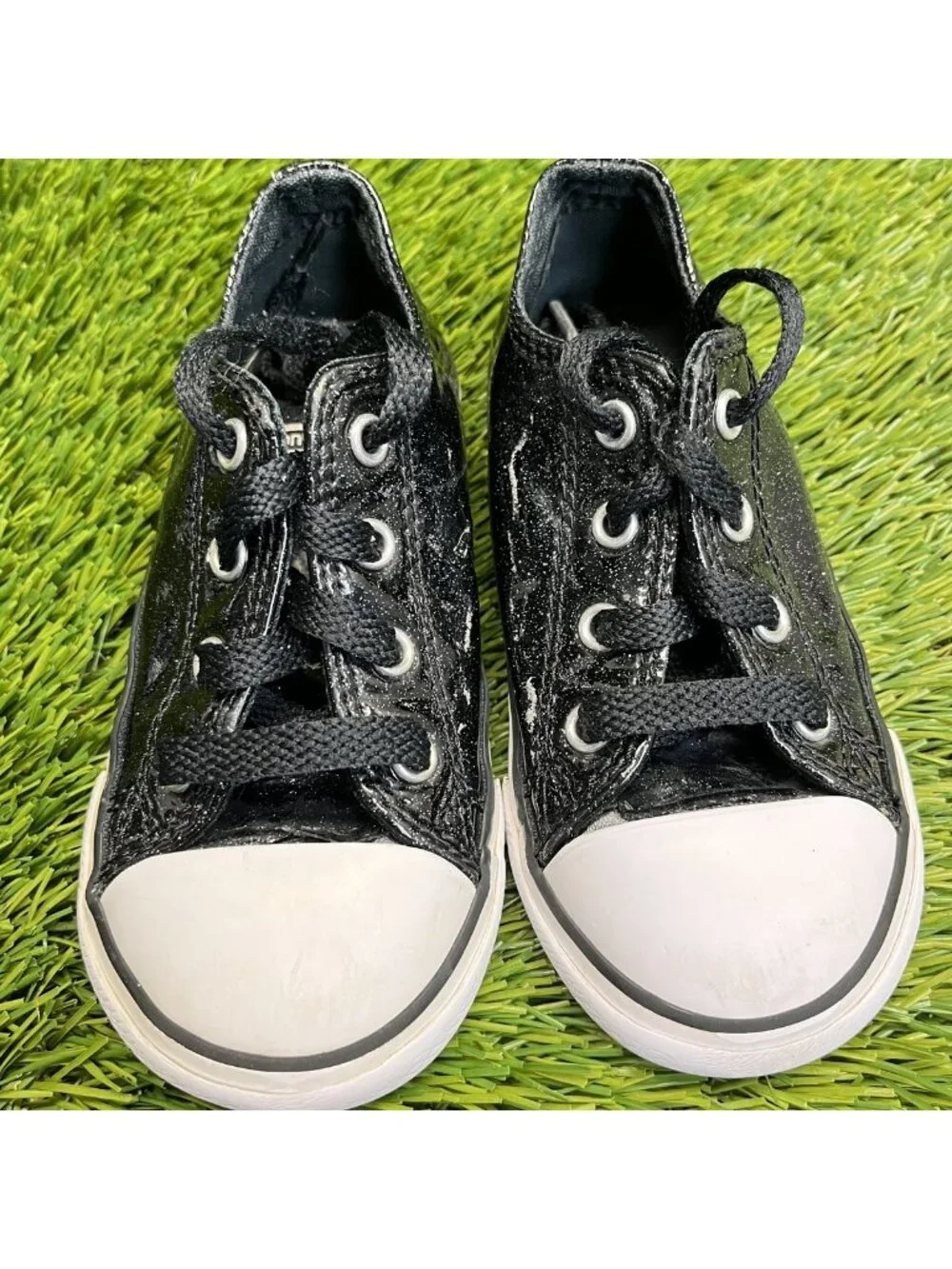 Converse Chuck Taylor All Star OX Boys Size 8C Black Athletic Shoes Sneakers
